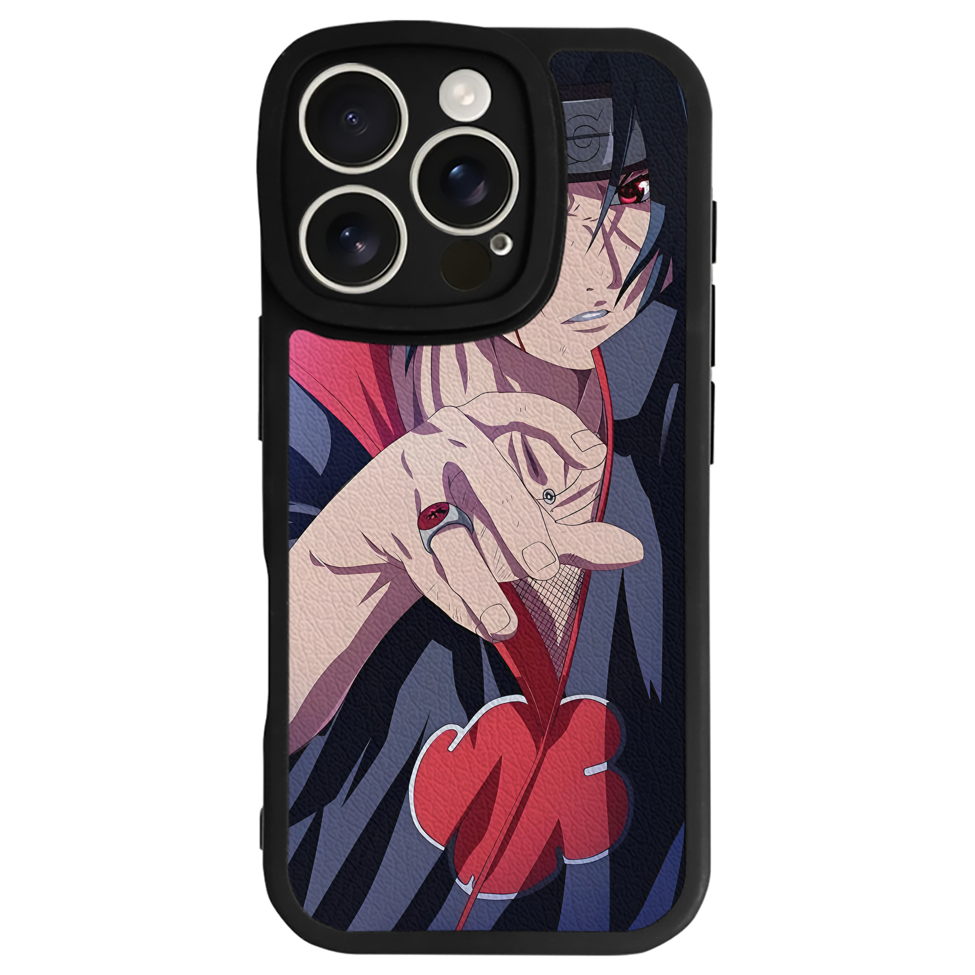 （画像用） NARUTO -ナルト- NARUTO -ナルト- 疾風伝 【iPhone 16シリーズ対応】シリコンスマホケース（レザー調） 材質：シリコン